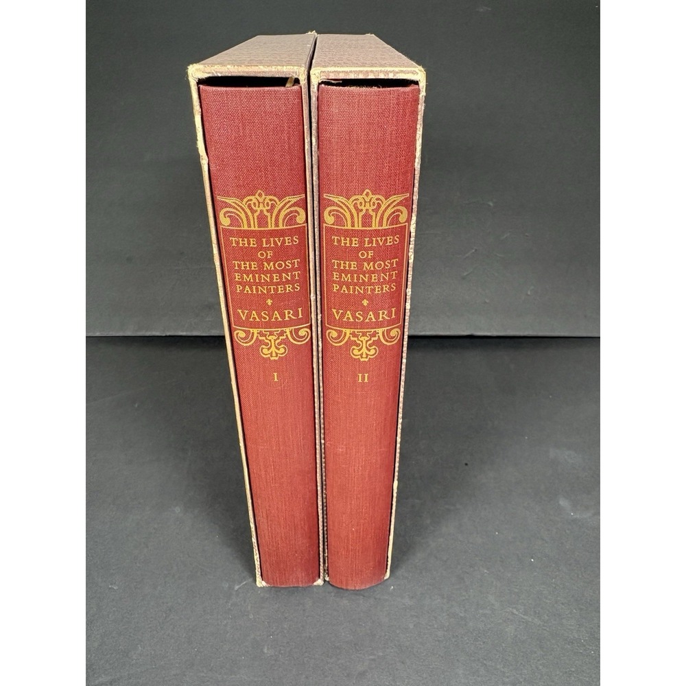 Giorgio Vasari Lives of the Most Eminent Painters 1967 Heritage Press 2 Vol Set